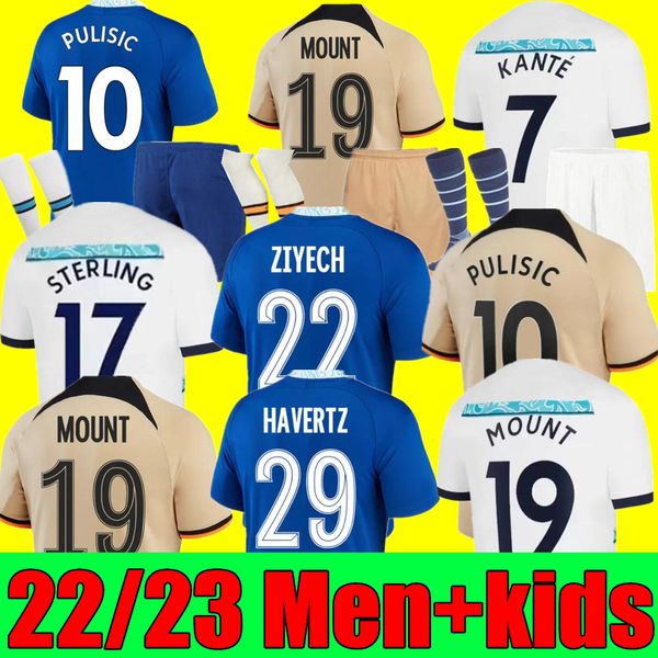

22 23 soccer jerseys home away 3rd lukaku cfc giroud abraham werner chelsea havertz ziyech football shirt pulisic camiseta kante mount 2022, Black;yellow
