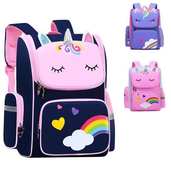 

backpacks large schoolbag cute student backpack cartoon unicorn bagpack primary book bags for teenage girls kids 221203