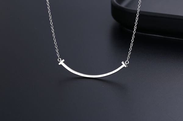 

necklace designer jewellery necklaces womens luxury smile chain for women 925 silver gold pendants fashion classic engagement jewelry girl b