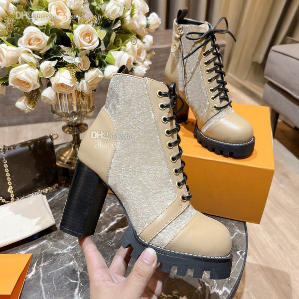 

ankle boots designer louiseity leather heels boot women winter heel boots luxury viutonity for woman gffdf, Black