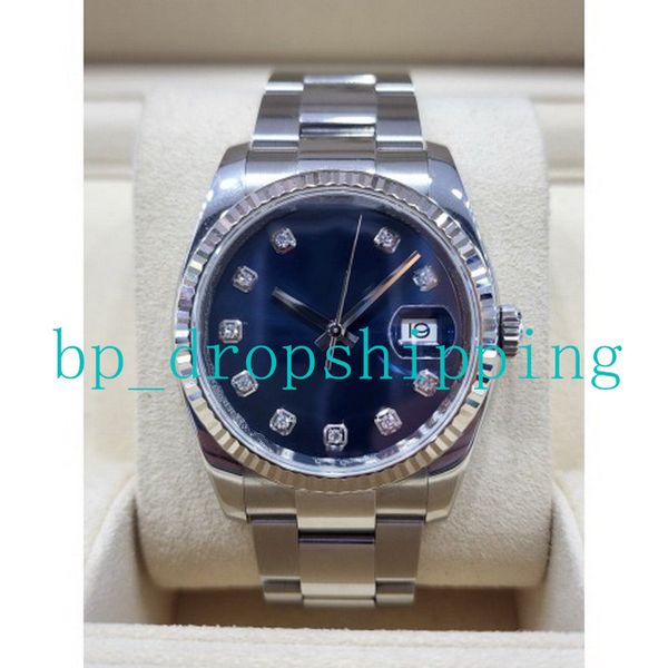 

perfect men watch v7 version cal.2813 movement 41mm sapphire blue diamond lue luminous bracelet stainless automatic mechanical watches, Slivery;brown