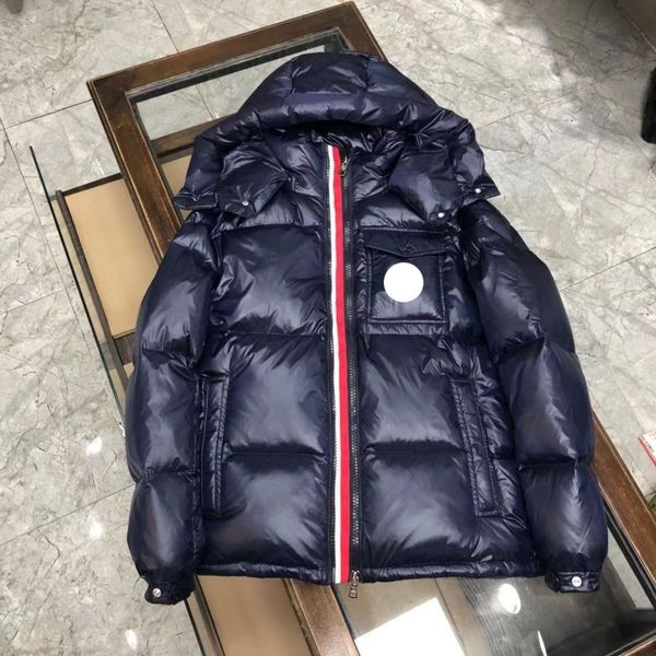 

mens down jacket parkas black purffer coats hooded quality casual outdoor feather outwear keep warm thick double zipper white duck down fill