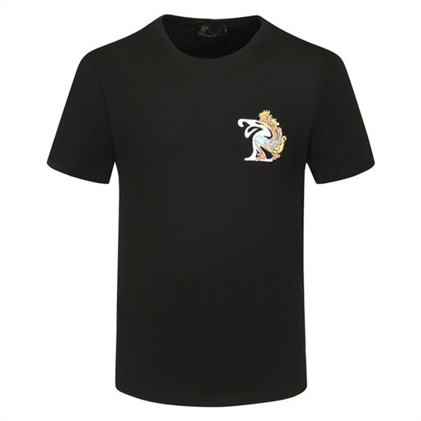 

luxury mens designer t shirt black red letter printed shirts short sleeve fashion brand designer tees p45, White;black