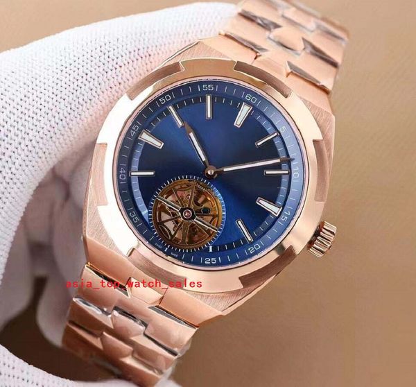 

tw maker super quality men's watches 6000v110r-b733 sapphire luminous 42.5 mm blue dial tourbillon 2160 automatic mechanical movement 3, Slivery;brown