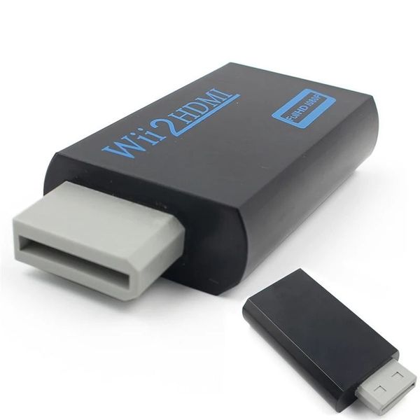 

gameboy accessories full hd 1080p wii to hdmi-compatible adapter converter support 3.5mm audio wii2hdmi-compatible for pc hdtv monitor displ