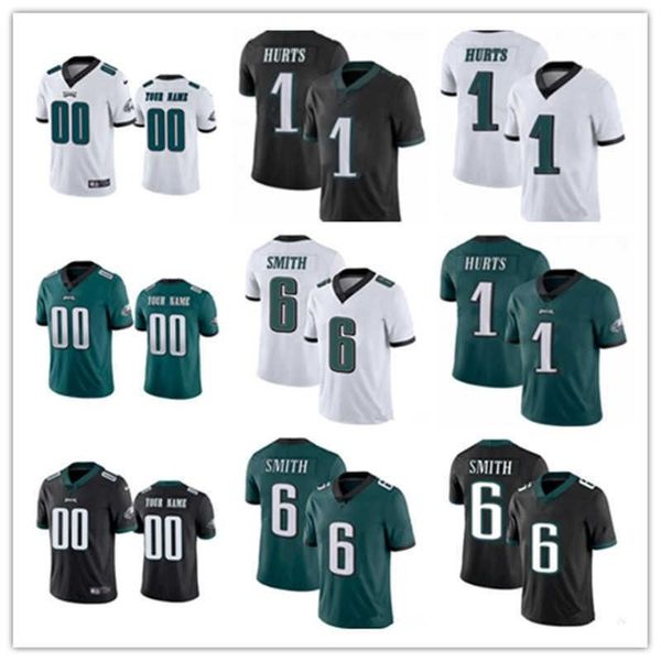 

football jerseys 11 a.j. brown custom philadelphia''eagles''jersey 6 devonta smith 26 miles sanders 2 darius slay jr. 1, Black;red