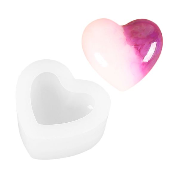

heart shaped silicone mold for chocolate cake jelly pudding handmade soap mould candy making 1223786