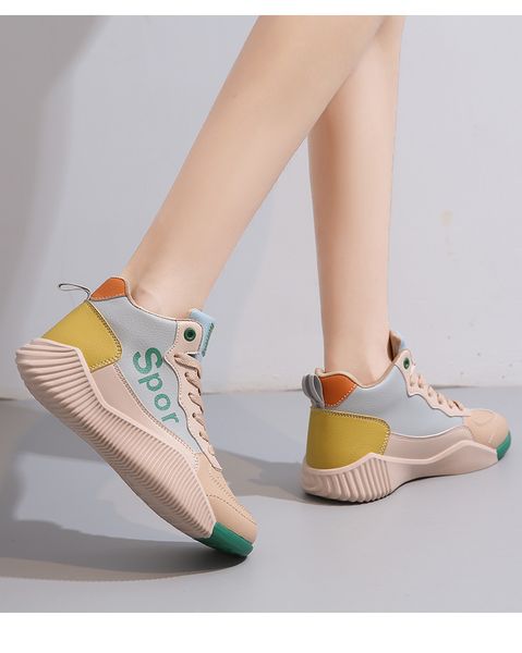 

high boots 2022 winter new small white shoes women's versatile student board shoes casual shoes, Black