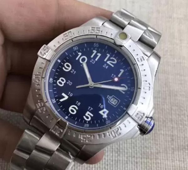 

12 styles luxury brands watches men number marker 1884 watch blue seawolf automatic mechanical stainless steel avenger mens wristwatches, Slivery;brown