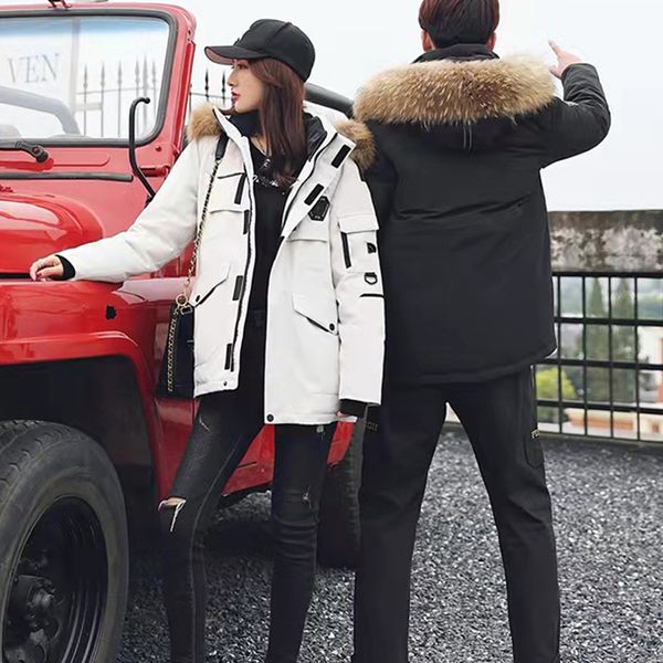

winter women's down jacket warm stylish loose casual blazer, Black