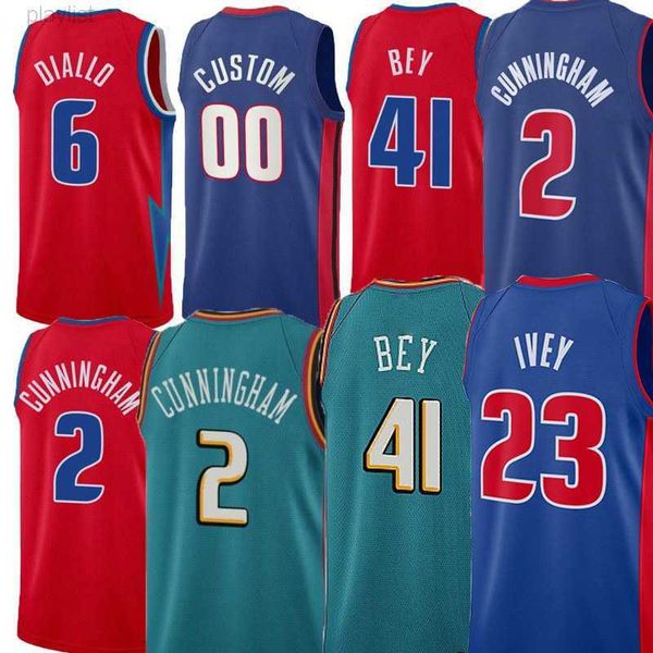 

basketball jerseys college basketball wears piston 2 cade cunningham jaden ivey bojan bogdanovic saddiq bey jalen duren marvin bagley stewar, Black
