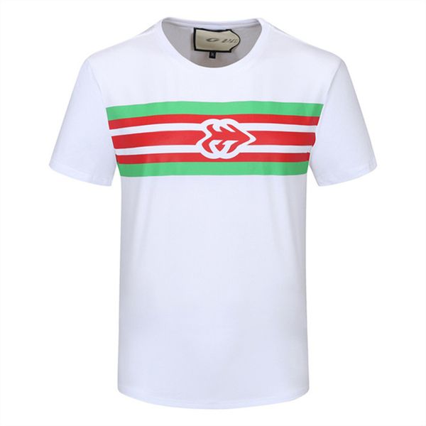 

luxury mens designer t shirt black red letter printed shirts short sleeve fashion brand designer tees p115, White;black