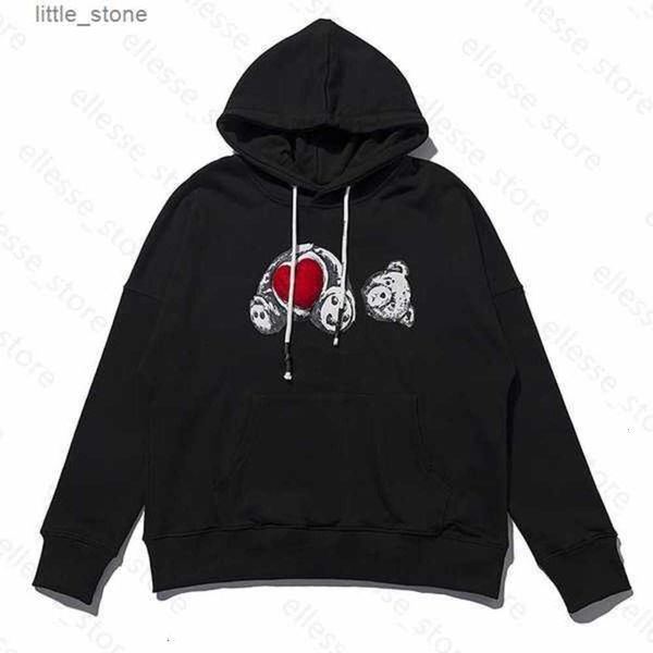 

women men's hoodies sweatshirts mens designers hoodie winter man palmes long sleeve men s womens bear luxurys hooded angles clothing cl, Black