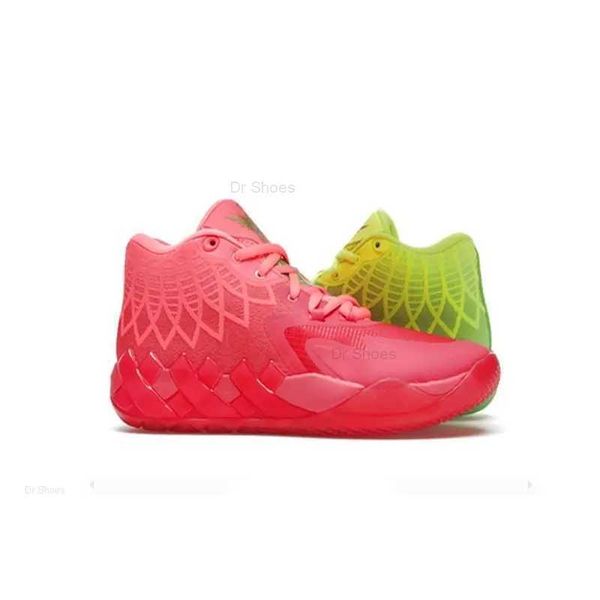 

mb1 rick and morty kids basketball shoes for sale lamelo ball queen city purple black red grey men sport shoe trainner sneakers us7-us12
