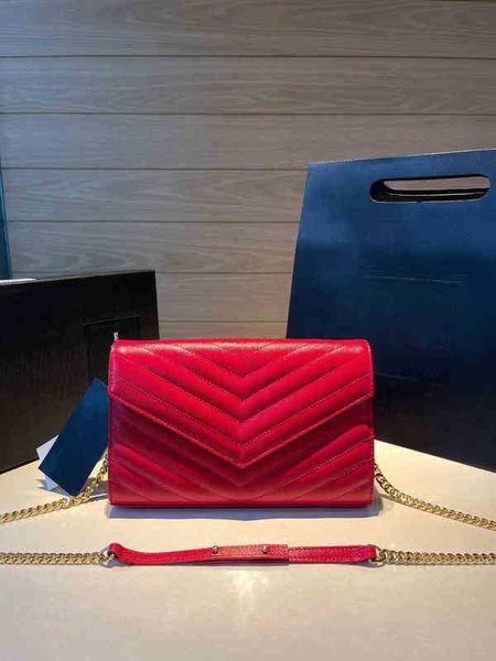 

luxury large designer leather brand shoulder capacity bag france siant lurant cow goods caviar french original classic envelope black h74a