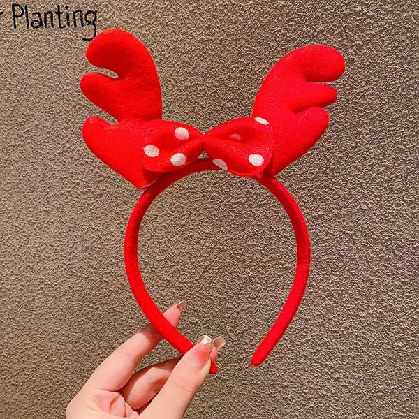

girl's christmas headband xmas hairpin santa claus snowman antler headband