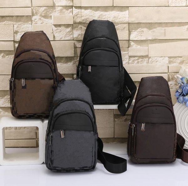 

men shoulder bags pu leather waist packs sling bag crossbody outdoor sport shoulder chest daily picnic canvas messenger pack