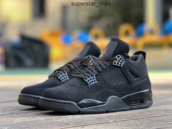 

2023 authentic 4 black cat basketball shoes light graphite 4s men sports sneakers with original size us7-13 cu1110-010