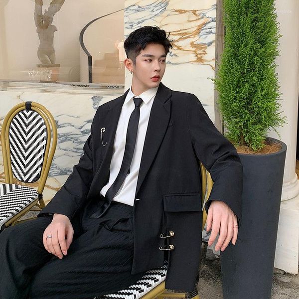 

men's jackets neploha man black business blazer 2022 fashion suit jacket casual oversize male clothing korean style, Black;brown