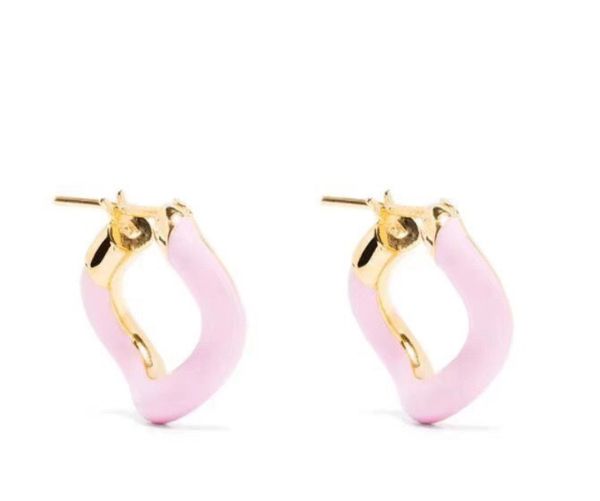 

ins new in luxury fine jewelry earrings for womens pendant k gold heart necklace with engraved beads simple atmosphere classic ear stud, Golden