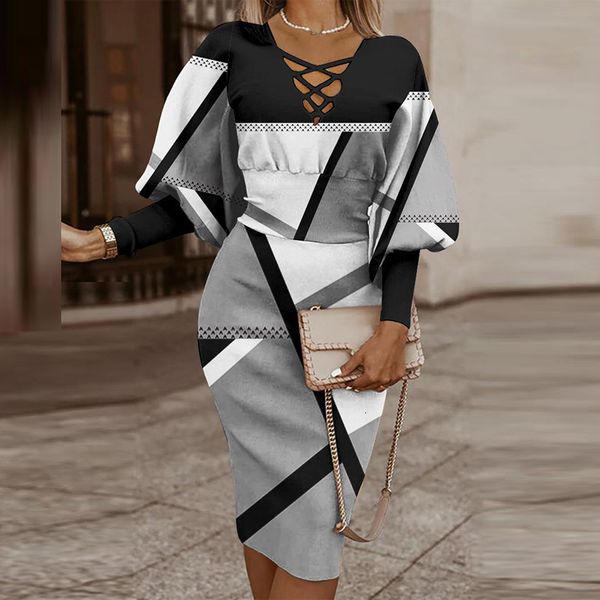 

party dresses women o neck slim bodycon pullovers spring solid high waist straight autumn batwing sleeve office lady 221203, White;black