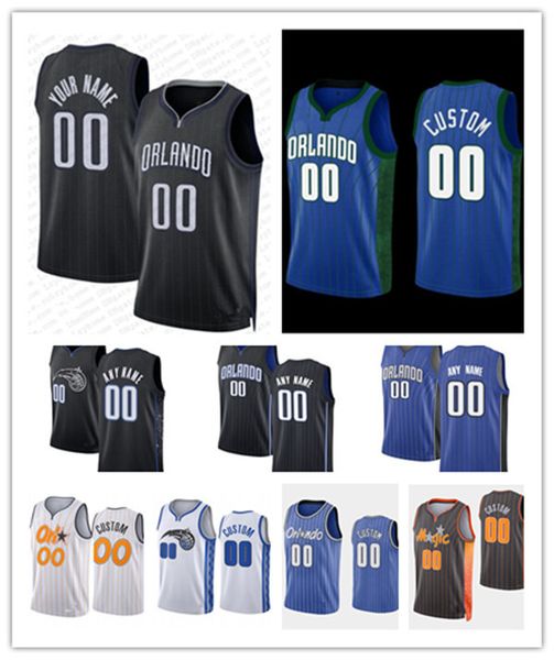 

men women youth orlando''magic''custom 10 bol bol 13 r.j. hampton 3 chuma okeke 2 caleb houstan 7 kevon harris basketbal, Black;red
