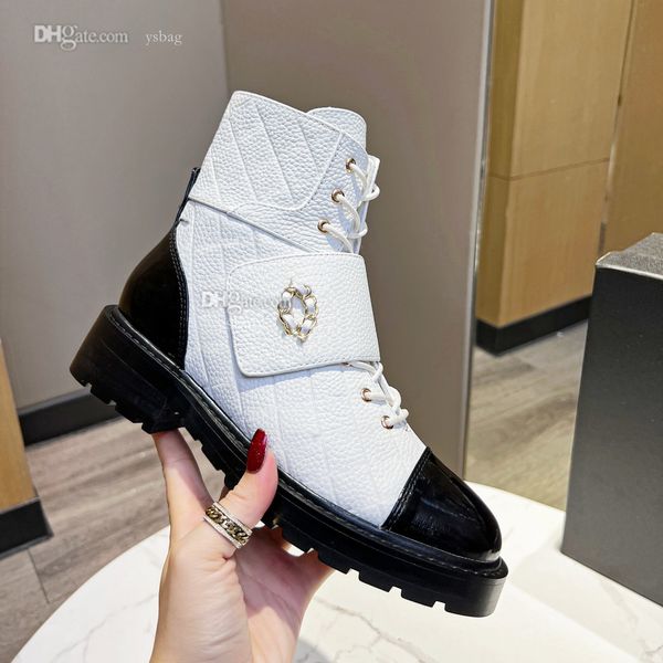

designer boots fashion leather booties channel women winter ankle boot shoes letters woman dfhdgv, Black