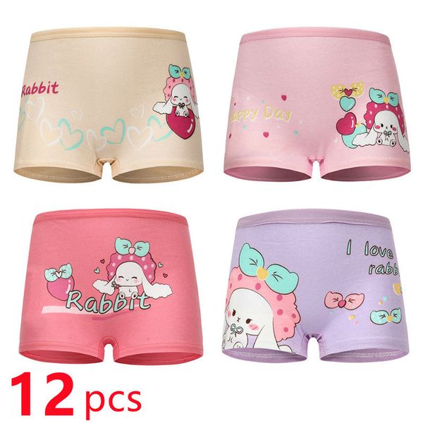 

panties 12pcs lot baby girls cotton soft cartoon child underwear for kids boxer breathable teen children s briefs 221205, Camo