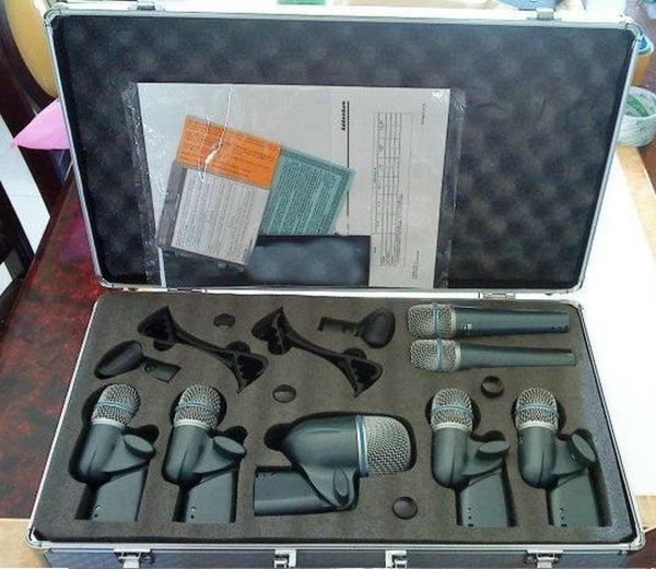 

durable professional beta dmk7 wired drum microphone 2pcs 57a 1pc 52a 4pcs 56a betadmk7 microfone7421561