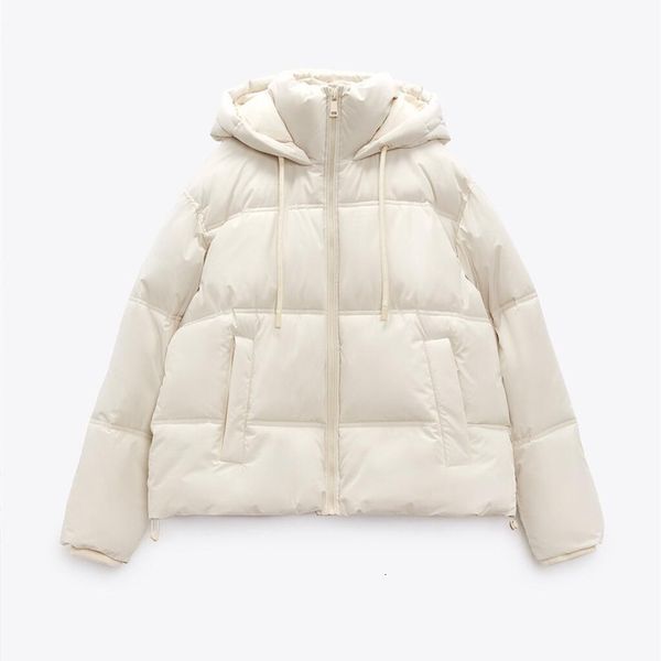 

women's down parkas autumn winter jacket 's hooded cotton coat s for solid color short clothing 221205, Black