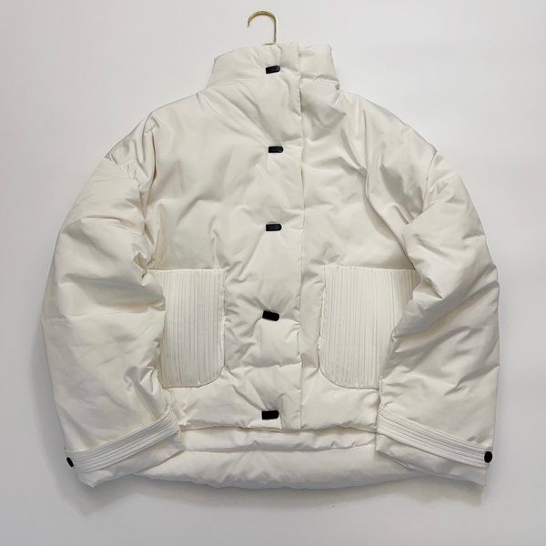 

women's down parkas women bread jacket high neck long sleeve coat 221205, Black