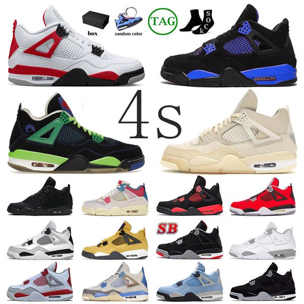 

dunks low jorda 4 jumpman men designer basketball shoes airness jorden 4 jorden4s red cement doernbecher blue thunder offs white 4s black ca
