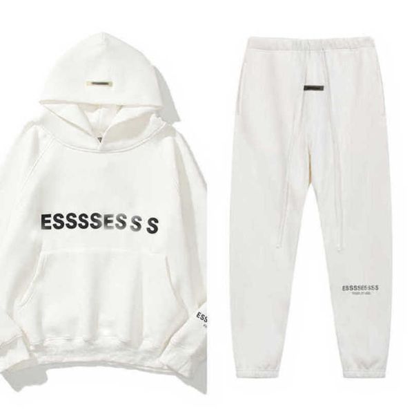

sweatshirts fashion men's luxury tracksuits essentials letter hoodies men women sportswear hooded pant coat sweater casual pullover co, Gray