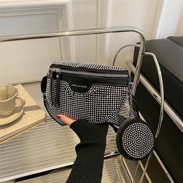 

evening bags autumn trendy fashion diamond bag women s simple one shoulder messenger wide shoulder strap chest 221203