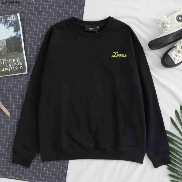 

men's hoodies designer sweatshirts amirs winter new new skeleton embroidery round neck sweater fashion streetwear hoodie, Black