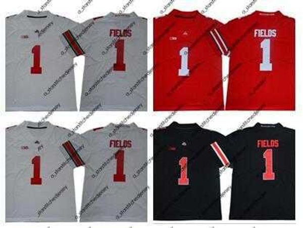 

american college football wear 2019 justin fields jersey osu ohio state college football jerseys home away red black white