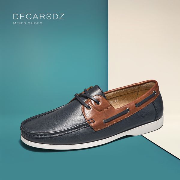 

dress shoes decarsdz men loafers fashion classic retro casual comfy slip-on leather man boat 221203, Black