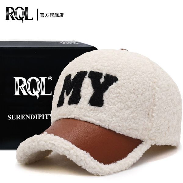 

ball caps winter fleece hat for women female baseball faux fur fashion lamb wool keep warm ins version embroidery letter trucker 221205, Blue;gray