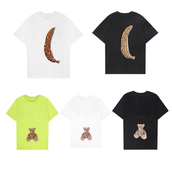 

men's t-shirts same style for tie-dyed banana men and women 100% cotton printing 23 year new model short sleeve, White;black
