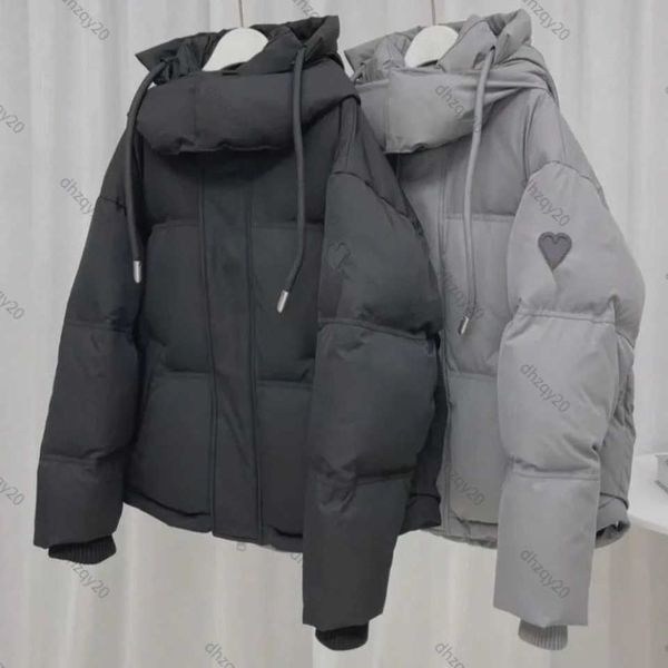 

a down jacket designer windproof jacket heavy winter parka warm hoodie trendy loose coat mens and womens high edition casual baseball shirt, Black