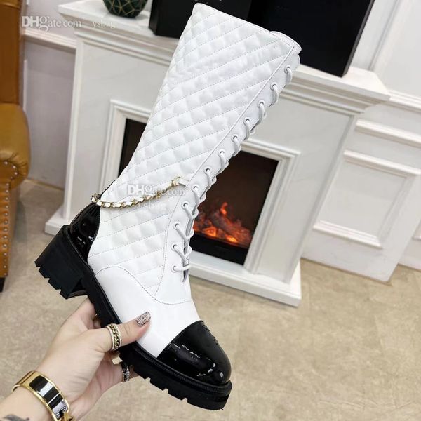 

designer boots fashion leather booties channel women winter ankle boot shoes letters woman fghhbnb, Black