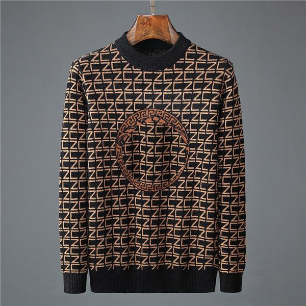 

man woman knit sweater crew neck long sleeve mens fashion designer letters printing autumn winter clothes slim fit pullovers men street wear, White;black