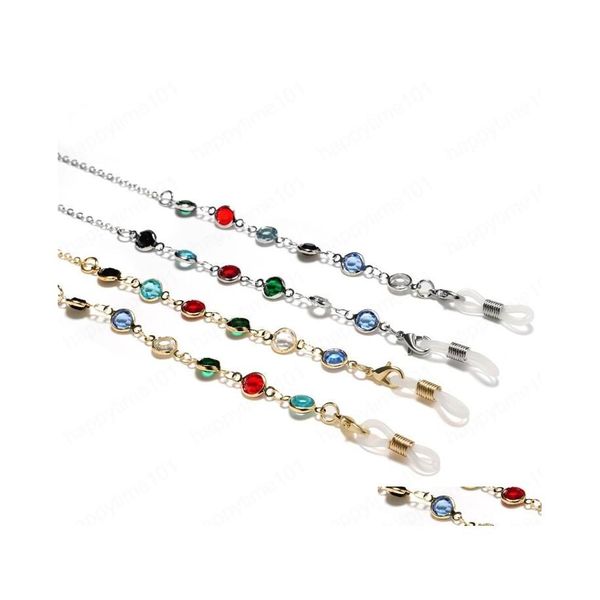 

eyeglasses chains crystal copper chain cords glasses fashion women sunglasses accessories lanyard hold straps drop delivery eyewear dhy5e