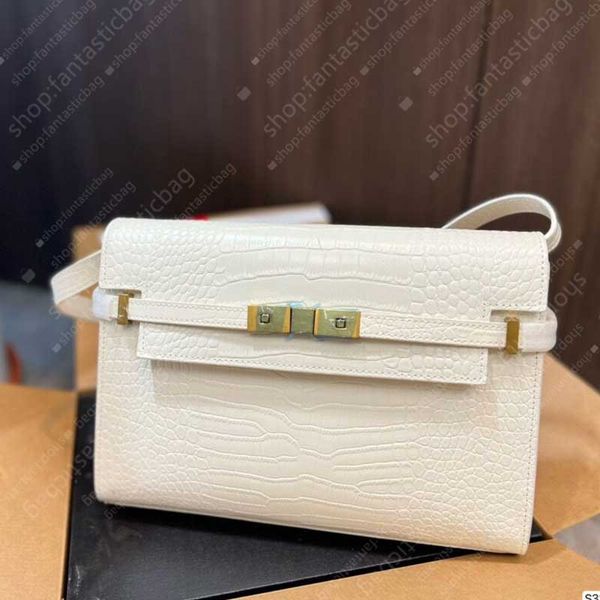 

fashion womens shoulder bags manhattan crossbody handbag backpack messenger tote baguette crocodile pattern leather flip square bag business