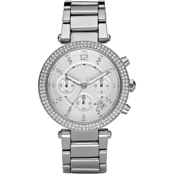 

luxury woman watch quartz movement designer watches crystal glass diamonds silver steel dial strap watchs 38mm m5491 wristwatch for women, Slivery;golden