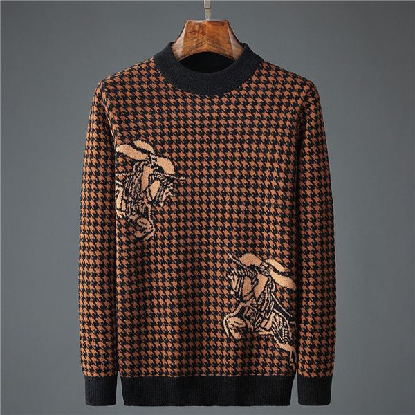 

man woman knit sweater crew neck long sleeve mens fashion designer letters printing autumn winter clothes slim fit pullovers men street, White;black