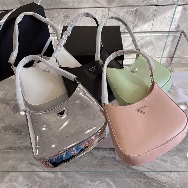 

fashion summer evening bags new designer clutch handbag p family armpit bag crescent shoulder net red star same live purses ladies handbags