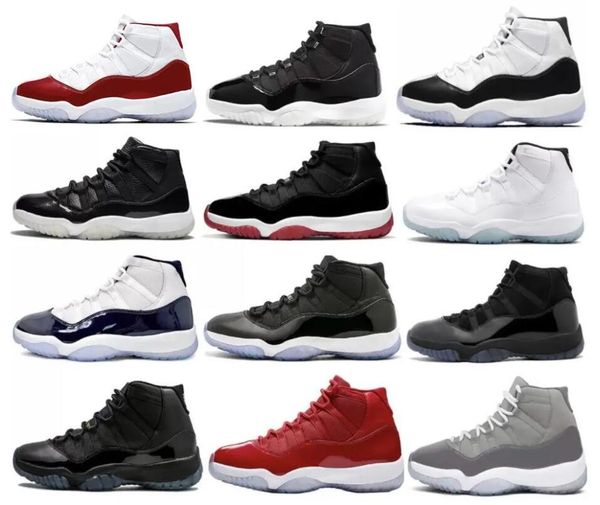 

2022 authentic 11 cherry red shoes 11s white varsity red black bred concord space jam 45 cap and gown win like 96 jubilee gamma blue men wom