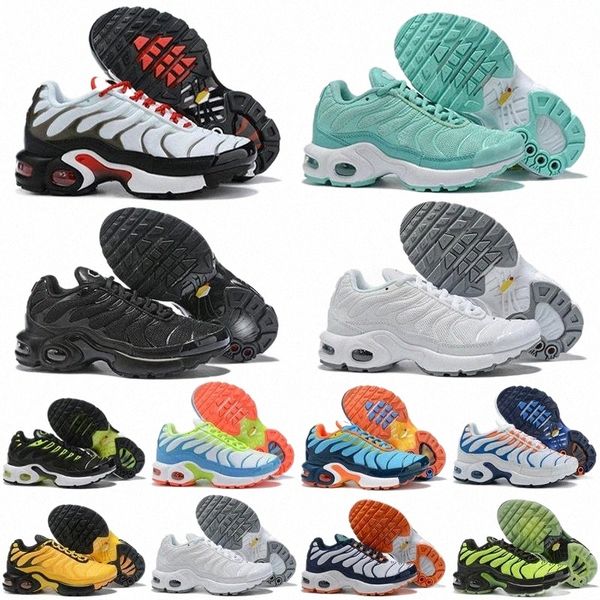 

2021 kids classic children's shoes tn boys and girls sports toddler sneakers trainers jogging size eur 28-35 p3ws#, Black