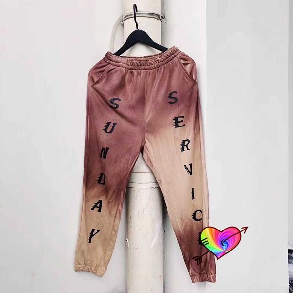 

men's pants 2021 tie dye pants sunday service sweatpants men women cpfm trousers thick material terry cotton t221205, Black